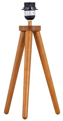 firstchoicelighting Voyage - Dark Oak Wooden Tripod Lamp Base