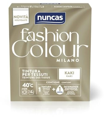 Nuncas Fashion Colour Milano Kit Teinture Textile + Traitement, Kaki