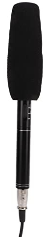 Phefop 3p Universal XLR -Interviewmikrofon für das Treffen und Registrierung, Kondensatormikrofon mit Großem Frequenzgang, Black Metall