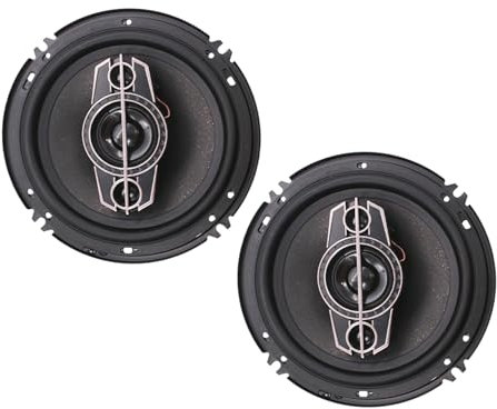 BABIBAOBEI Altavoces de coche de 6 pulgadas que actualizan los sistemas de sonido coaxial para vehículos, sonido envolvente estéreo, uso simple para mejorar la acústica del coche en el entretenimiento