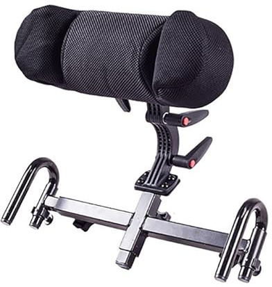 TOOSOAR Kopfstütze Rollstuhl,Universal Rollstuhl Kopfstütze,Verstellbare Nackenstütze mit Memory Schaum,Abnehmbar,für Manuelle/Elektrische Rollstühle