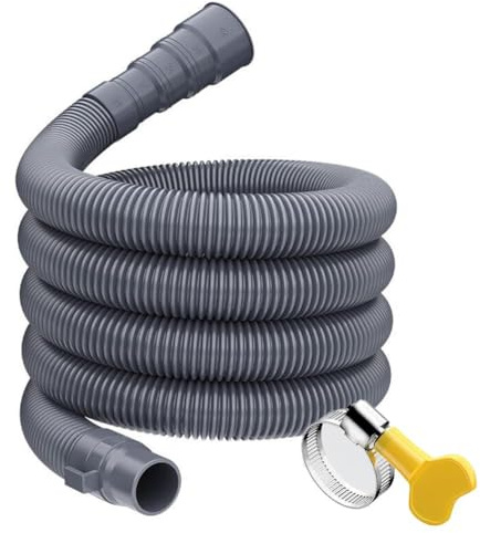 Tuyau de vidange pour machine à laver, lave-vaisselle, tuyau d'évacuation avec accessoires, colliers de serrage étanches pour camping-car