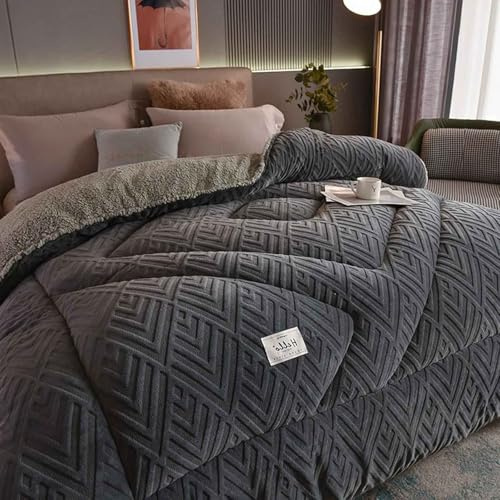 Couette Tres Chaude Couverture Polaire Edredon Gonflant Duvet Doux Respirante Couette Lourde Et Chaude Couverture Hiver 1/2 Personnes Couettes(#8,110x150cm/1kg)