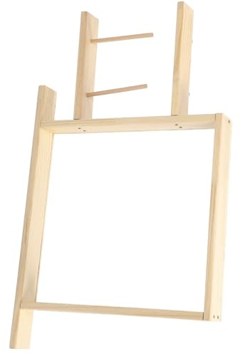 Yctze Telaio Tufting in Acciaio Inossidabile Facile Realizzazione di Tappeti – Struttura in Legno di Quercia per Artigianali con Installazione Rapida, Cucito per Arazzi, Studenti e Amanti