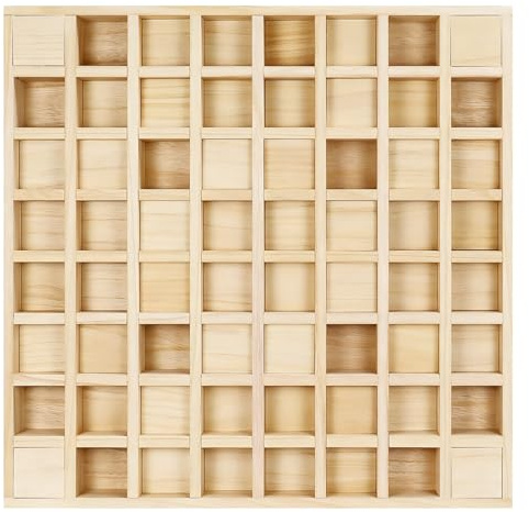 BXI Wood Sound Diffuser - 24 X 24 X 2.8 Inches Thick Acoustic Diffusion Panels Add Listening Room Musical Liveliness, Quadratic Residue Diffusor for Wall and Ceiling Acoustical Treatment (2D)