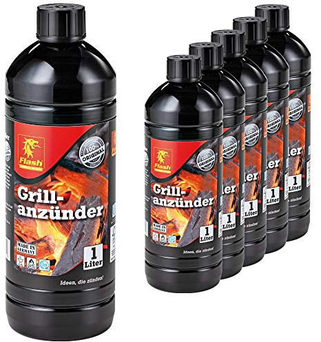 Boomex 6 Liter Flash Grillanzünder Grill-Anzündhilfe Flüssig-Anzünder BBQ Holzkohle Brikett