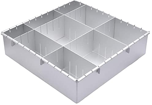 CLQ Rechteckiger Backrahmen, Rechteckige Kuchenformen Mit Teiler, Verstellbarer Rechteckiger Backrahmen Home Cooking Tools-12 Pouces