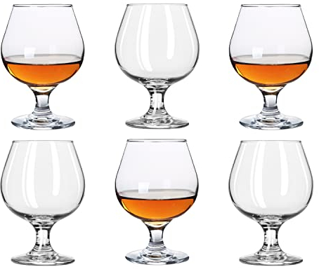 Snifters 5oz Shot Glasses Set of 6 Cute Brandy Cognac Glasses 150ml (150ml | 5 floz)