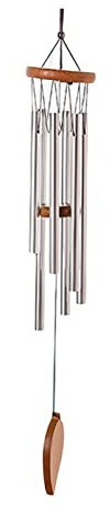 Gartenskulpturen, Gartendekoration, Kupfer, Geld, Wind, Balkon, Hof, Garten, Zuhause, Dewind Chime, großes Windspiel, Glocke, Röhre, Gartenstatue, S Outdoor/E Silber 10 Tube (C Mahogany S)