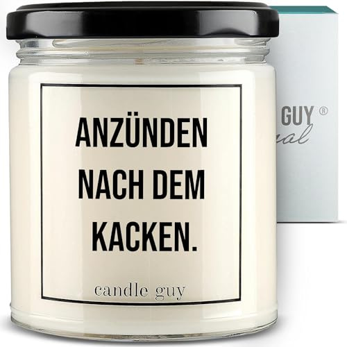 candle guy Duftkerze im Glas [Brennzeit 70h] - Duft-Kerze handgemacht mit Spruch | Freches Geschenk für Frauen, Freundin, Geburtstag | 100% Sojawachs, schöne natürliche Düfte mit ätherischem Öl