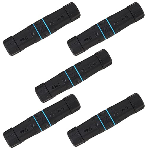 PENGLIN 5PCS M23 Shielded RJ45 CAT6 Waterproof Connector IP68 Cat5/5e/6 8P8C Ethernet LAN Cable Coupler Double Head Outdoor Ethernet LAN Adapter Female to Female