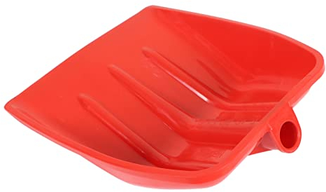 Gedourain Pala per bambini, rosso resistente, facile installare, per foglie cadute per spazzatrice stradale per agricoltura (41 x 35 cm)
