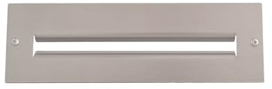 BUCA PER LETTERE BOCCHETTA FERITOIA IN ACCIAIO INOX SATINATO 240 (290x90 - Doppia piega interna)