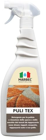 MARBEC PULI TEX 750ML Détergent pour le nettoyage de saleté et taches sur les tissus d’ameublement.