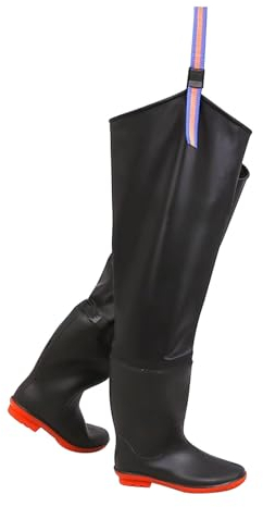 JCWGLY Watstiefel Verdickte Warme Wathose Für Angeln, Langlebige, Bequeme Jagd-Watstiefel Aus PVC, Für Männer Und Frauen (Color : H 80cm, Size : 41 EU)