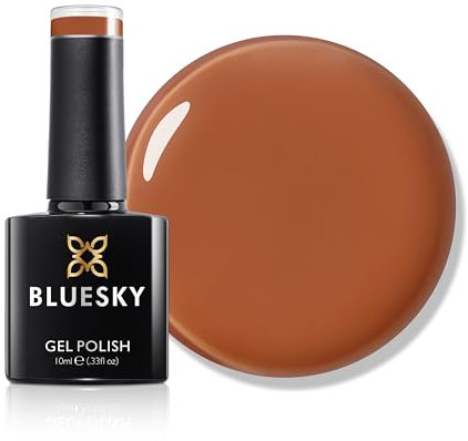 Bluesky Gel Nail Polish 10ml, Brown Cabaret - SS2407, Rich Brown Gel Nail Polish for 21 Day Manicure, Professional, Salon & Home Use, Requires Curing Under LED UV Nail Lamp