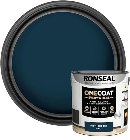 Ronseal One Coat Everywhere Paint Midnight Sky Matt 2.5L