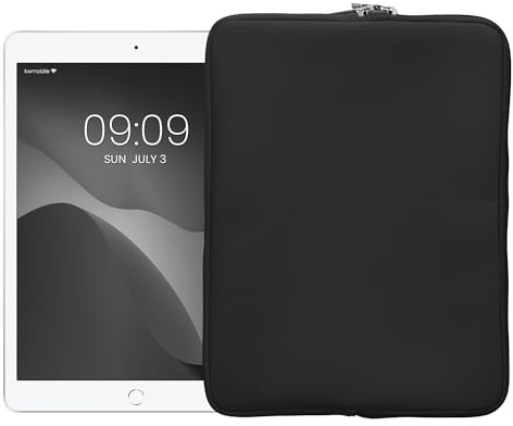 kwmobile Tablet Hülle kompatibel mit 12,4-12,9 Tablet - Universal Neopren Tasche Cover Case - Schutzhülle Sleeve in Dunkelgrau