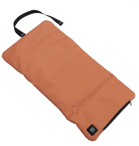 Temperatura Ajustable del Cojín de Asiento de Cuero con Calefacción para Acampar la Oficina Al Aire Libre, Almohadilla Calefacción con Alimentación USB 57x30cm (Caqui)