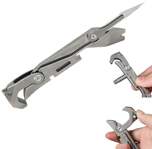 Heimatkraft - Titan-Multitool EDC Skalpellmesser mit Zusatzfunktionen | Outdoor Werkzeug für Camping, Bushcraft & Notfälle