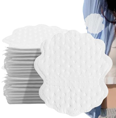 Armpit Sweat Pads, 30 Pcs Disposable Underarm Sweat Pads Invisible Self-Adhesive Anti-sweat Perspiration Absorbent Deodorant Prevention Patches for Sports Daily Wear Clothes T-Shirt Men Women