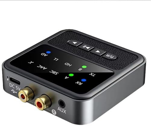 Récepteur audio Bluetooth aptX 5.4 3,5 mm AUX RCA aptX-Adaptive AD/HD/LL AAC Multipoint HiFi Adaptateur Micro Prend en charge deux casques Bluetooth pour TV voiture audio