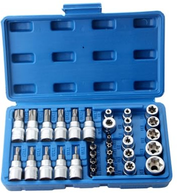 Essential 34Piece 3/8'' Drives Socket and Bit Set with Carrying Case Ideal for Car Trucks Home Workshop Repair Hand Tool Enthusiasts Toolkit