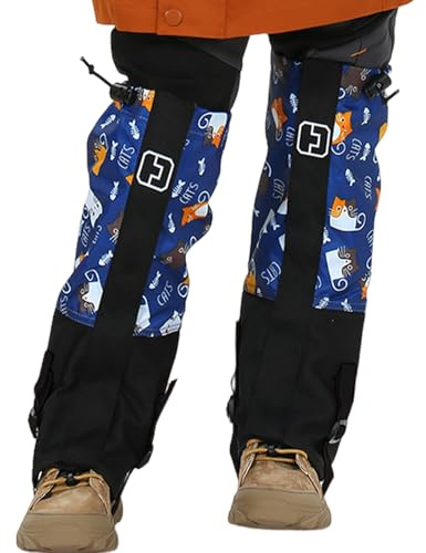 Generico Calcetines para nieve, cubrezapatos de esquí impermeables para la infancia – Protectores para niños y niñas actividades invernales al aire libre senderismo