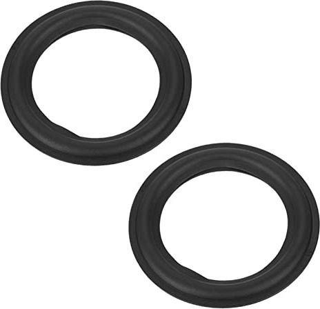 Generic Borde de Goma para Altavoz, Repuesto Duradero para Subwoofer de 5, Pieza de Reparación de Espuma Negra para/Swans, 2 Piezas para Entusiastas del Bricolaje (4 Pulgadas (102 mm de diámetro