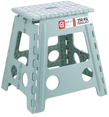 Relaxdays Taburete Plegable Portátil para Baño, Escalón Infantil y Viajes hasta 150 kg, 39x39x32 cm, Color a Elegir