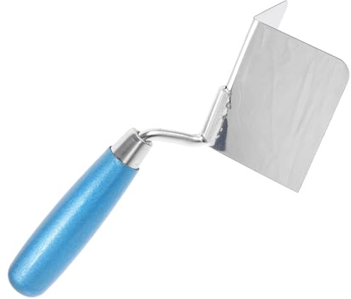 MAGICLULU Truelle D'angle en Acier Inoxydable pour Plaques de Plâtre, Outil à Lissage Intérieur et Extérieur, Spatule de Plâtrage Professionnelle, 1 Pièce, Usage Bâtiment et Rénovation