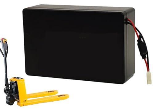 JHKJ Batterie électrique pour Chariot élévateur 48 V (48 V 12 Ah) — Batterie LiFePO4 pour transpalette Manuel PTE15-C