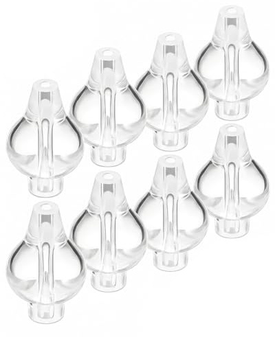 YAPKOLV Punte per Lavaggio Nasale 8 Pezzi in Silicone Morbido Riutilizzabili per Bambini, Sicuri & Delicati per Igiene Quotidiana e Prevenzione Allergie