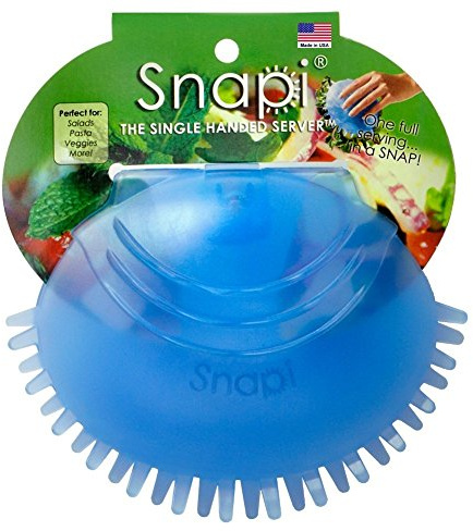 Snapi - Das Salatbesteck mit einer Hand – Beere (blau).