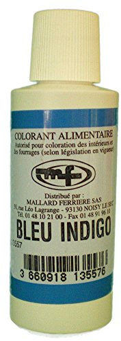 Colorant liquide alimentaire flacon 100 ml avec compte gouttes (bleu indigo)