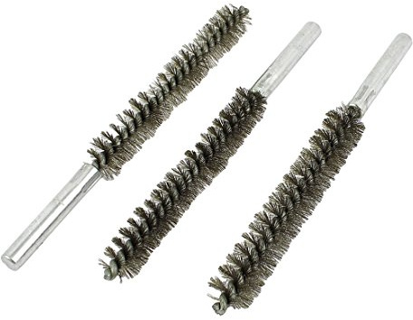 uxcell 16cm Long 15mm Diameter Stainless Steel Wire Tube Cleaning Brush 3 Pcs