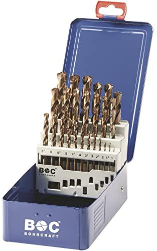 Bohrcraft 11401310025 Kassette DIN338RN HSS Co5 Bohrer ø 1.0-13.0 mm 25-teilig, Durchmesser