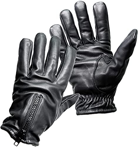 SDG Security-Handschuhe mit Level-5 Schnittschutz, Reißverschluss, Echtleder, Größe XL