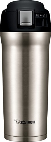 ZOJIRUSHI SM-YAE48TD - Taza de viaje, 473 ml, color marrón oscuro, acero inoxidable, Acero inoxidable., 454 g