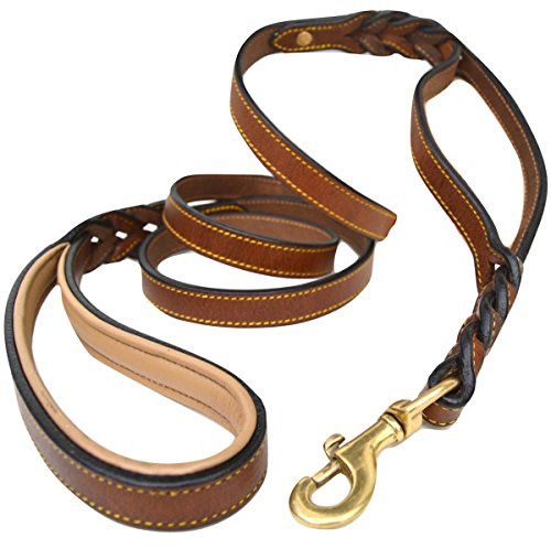 Soft Touch Hunde Halsband, geflochten, Leder