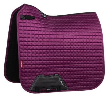 Lemieux Dressur Suede Square Schabracke - Schabracken für Pferde - Reitausrüstung und Zubehör (Pflaume - Small/Medium)