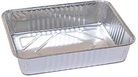 Vaschetta Rett. Alluminio Cuki Expert - 4 porzioni alte - 1570 cc - 100 pz