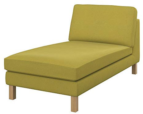 Soferia Überzug Kompatibel Mit Karlstad Freistehende Recamiere Sofasitzbezug Sitzkissenbezug Chaiselongue-Bezug Husse Wasserabweisend Fleckschutz Softi Gelb