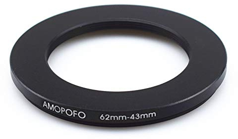 62mm-43mm Step-down-Ringe Filteradapter Ring,62mm bis 43mm Filter Adapterring- von Kamera Objektiv mit 62mm Filtergewinde auf 43mm Filter-Ring