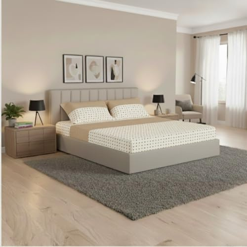 Jenny Sesal Set completo letto in Flanella Anti-Pilling - Marissa - Singolo, una piazza e mezza e matrimoniale - caldo e morbido al tatto (Martimoniale, beige)