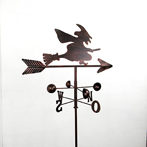 Metall-Stecker Wetterhexe 39 x 25 x 133 cm, DKL. braun