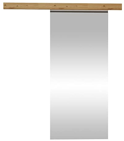 Mirjan24 Schiebetürsystem Pikano II 70 mit Spiegel (Artisan) | Komplettes Schiebetür-Set mit Aluminiumgriff und Selbstschließsystem, wahlweise links oder rechts montierbar