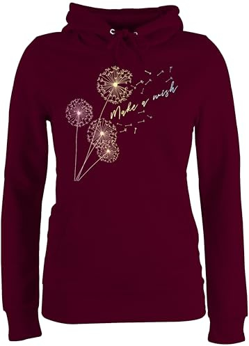 Shirtracer - Pullover Damen Hoodie Frauen - Sprüche Statement - Pusteblume Flower