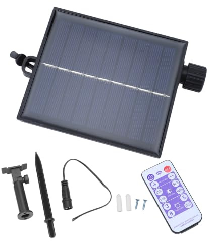SEAFRONT Scatola di Controllo per Luci a Stringa Solare Pannello Solare in Polisilicio 8 modalità di Illuminazione Controller per Luci a Stringa Impermeabile Regolabile (Uscita Pressione piatta 3V)