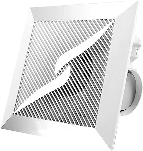 NAKEAH Industrial Exhaust Fan Ceiling Exhaust Fan, Kitchen Bathroom Exhaust Fan Ceiling Type Ultra-thin Silent Fan Suitable For Living (Size : 250x250mm)